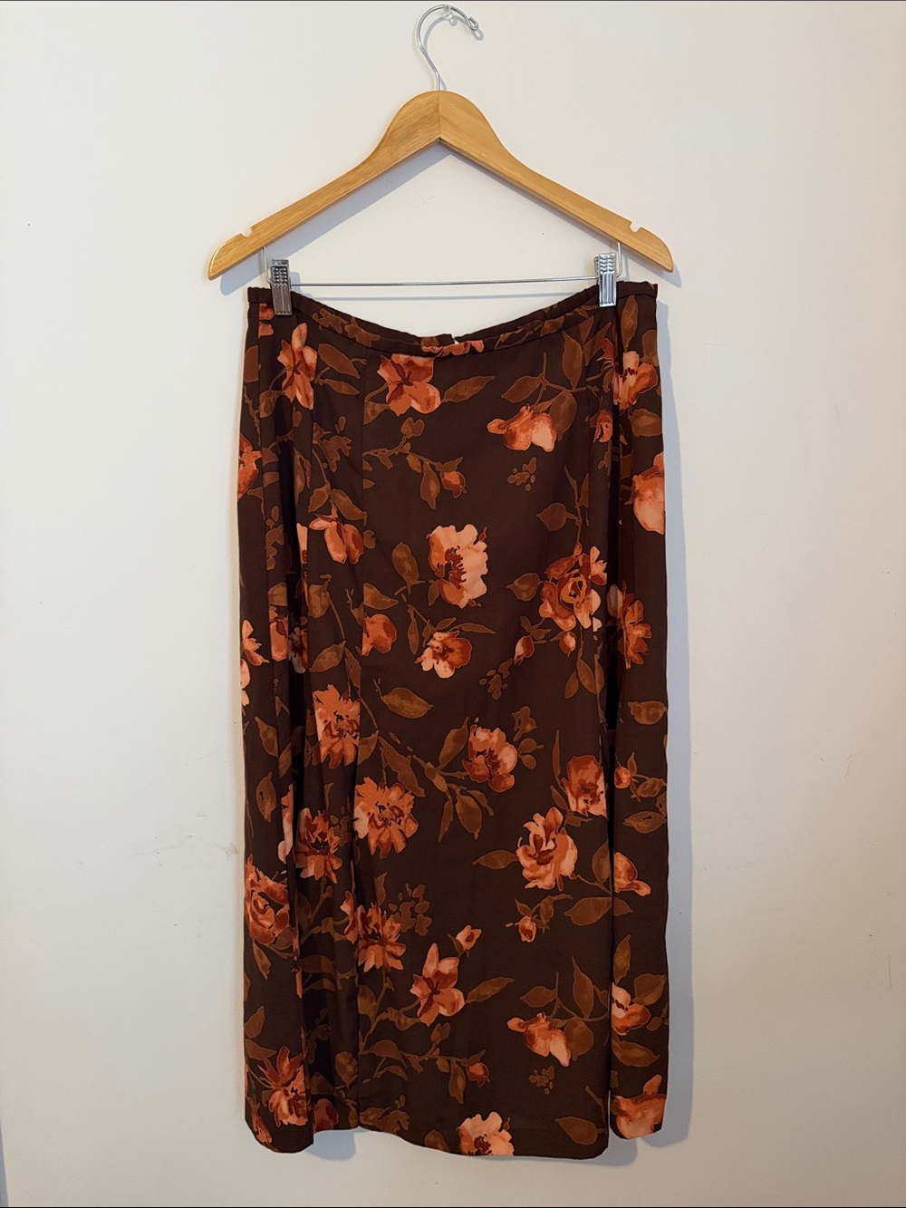 Vintage Brown Maxi Skirt